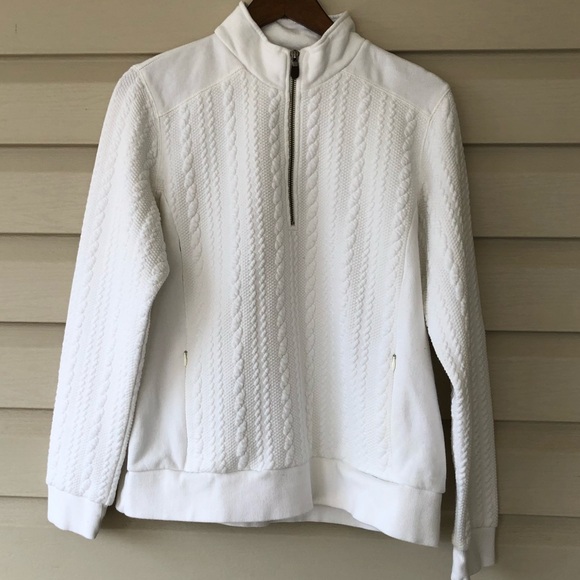 Orvis Tops - ORVIS White 1/4 Zipper Pullover in EUC - Size L